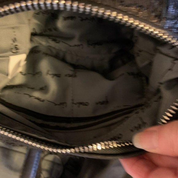 Ash BO Fringed Hobo Bag Black Suede - Picture 5 of 10